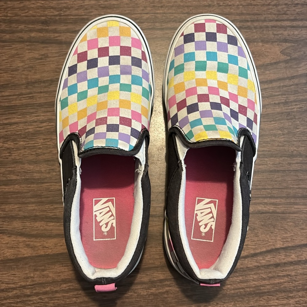 Vans Multicolored Checkered Missy 5 Slip On Shoes - Picture 2 of 7